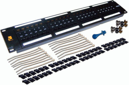 Патч-панель Lanmaster LAN-PPL48U6 19" 2U 48xRJ45 кат.5E UTP