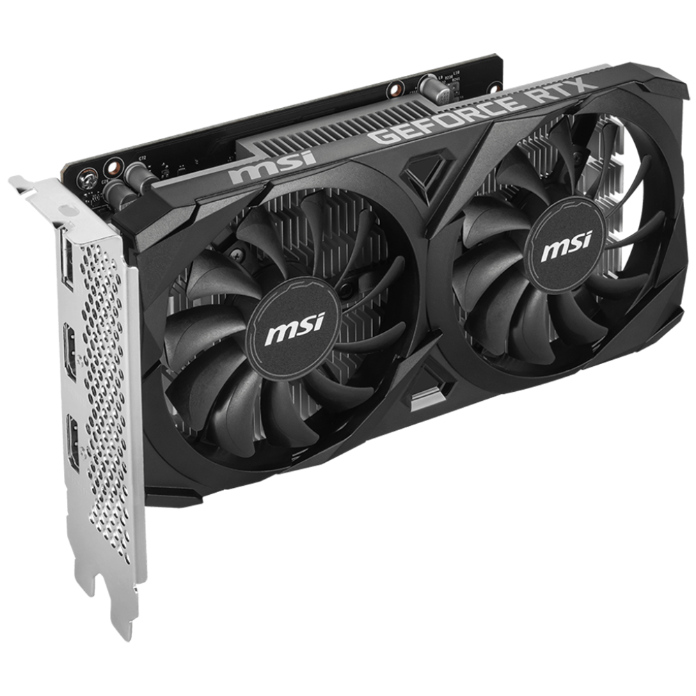 Видеокарта MSI PCI-E 4.0 RTX 3050 VENTUS 2X E 6G OC NVIDIA GeForce RTX 3050 6Gb 96bit GDDR6 1492/140