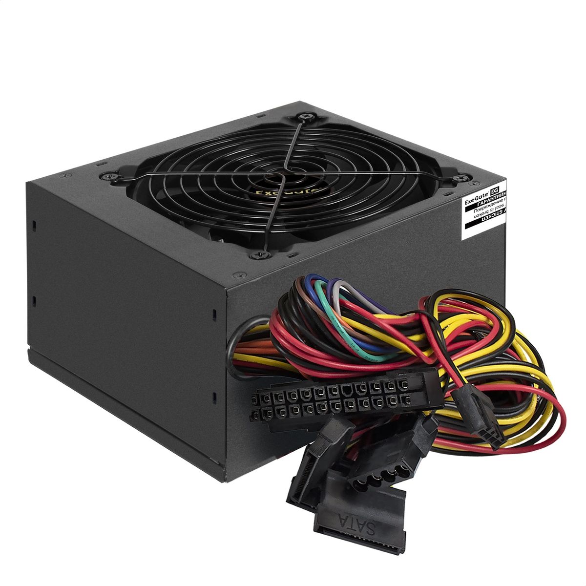 Exegate EX260640RUS-PC Блок питания 450W Exegate 450PPE, ATX, black, APFC, 12cm, 24p+(4+4)p, PCI-E, 