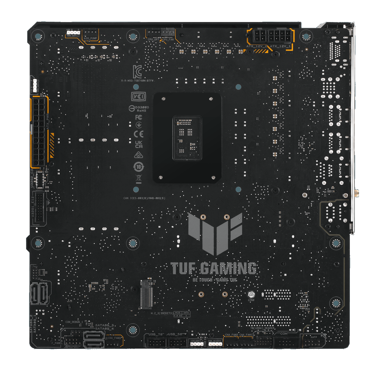 Материнская плата ASUS TUF GAMING B760M-BTF WIFI LGA1700 mATX 4xDDR5 2хPCIEx16 PCIEx1 2xM.2 3xUSB-C 