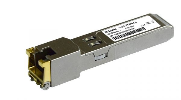 Трансивер D-Link SFP Transceiver with 1 1000Base-T port.Copper transceiver (up to 100m), 3.3V power.