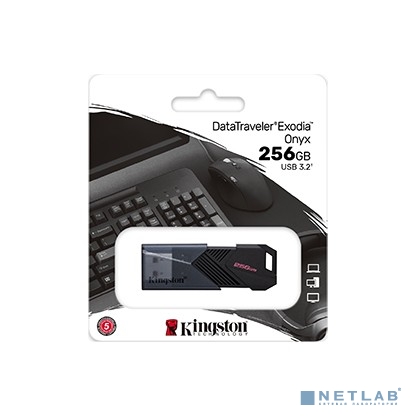 Флеш Диск Kingston 256Gb DataTraveler Exodia Onyx DTXON/256GB USB3.2 черный