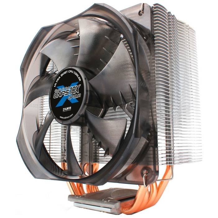 Кулер Zalman CNPS10X OPTIMA 2011 (универсальный, 130W, 17-28dB, 1000-1700 rpm, 120мм, 4pin, медь+алю