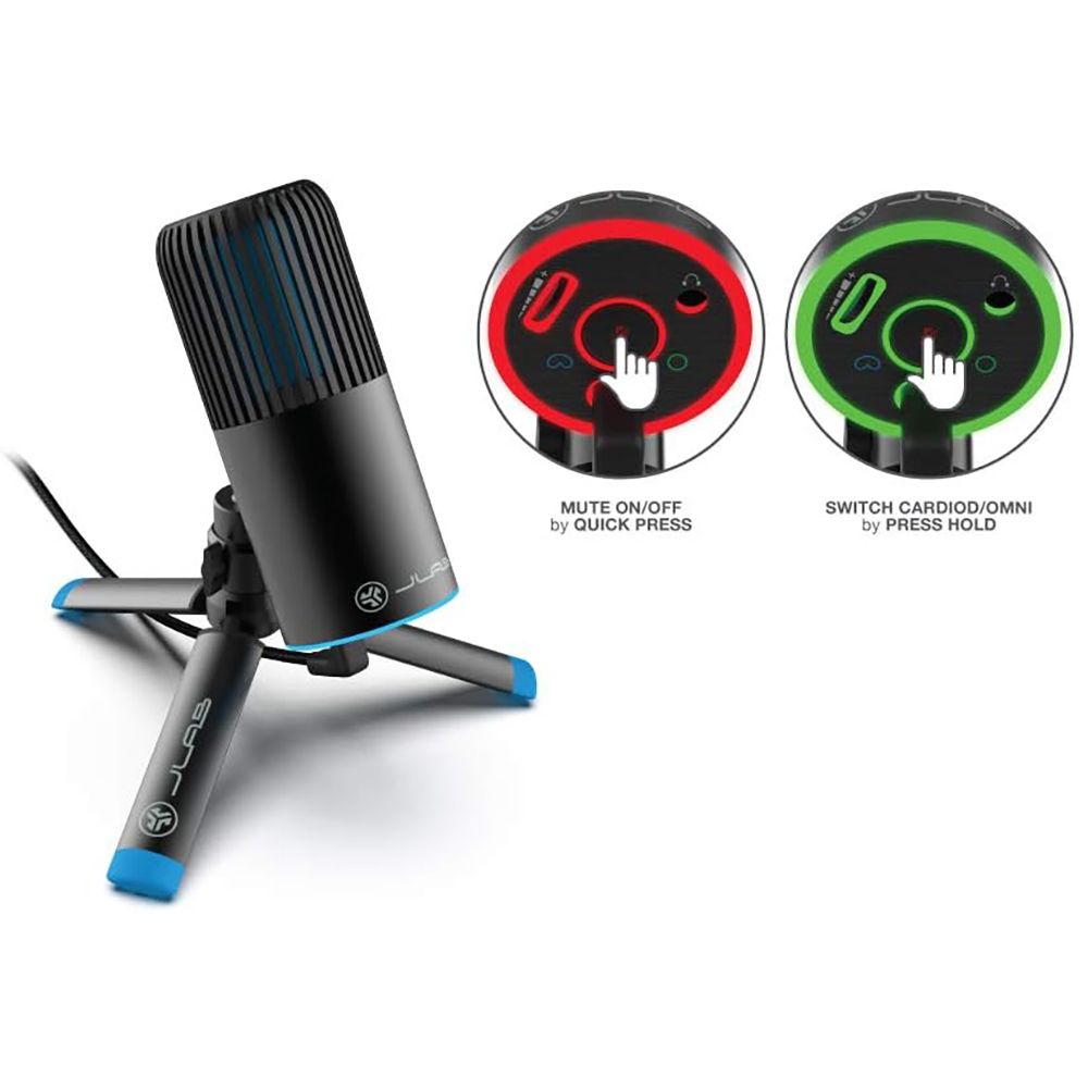 Проводной микрофон Jlab TALK GO
Microphone, Black (PN: IEUMTALKGORBLK4)