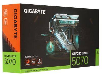 Видеокарта Gigabyte PCI-E 5.0 GV-N5070GAMING OC-12GD 1.0 NVIDIA GeForce RTX 5070 12Gb 192bit GDDR7 2