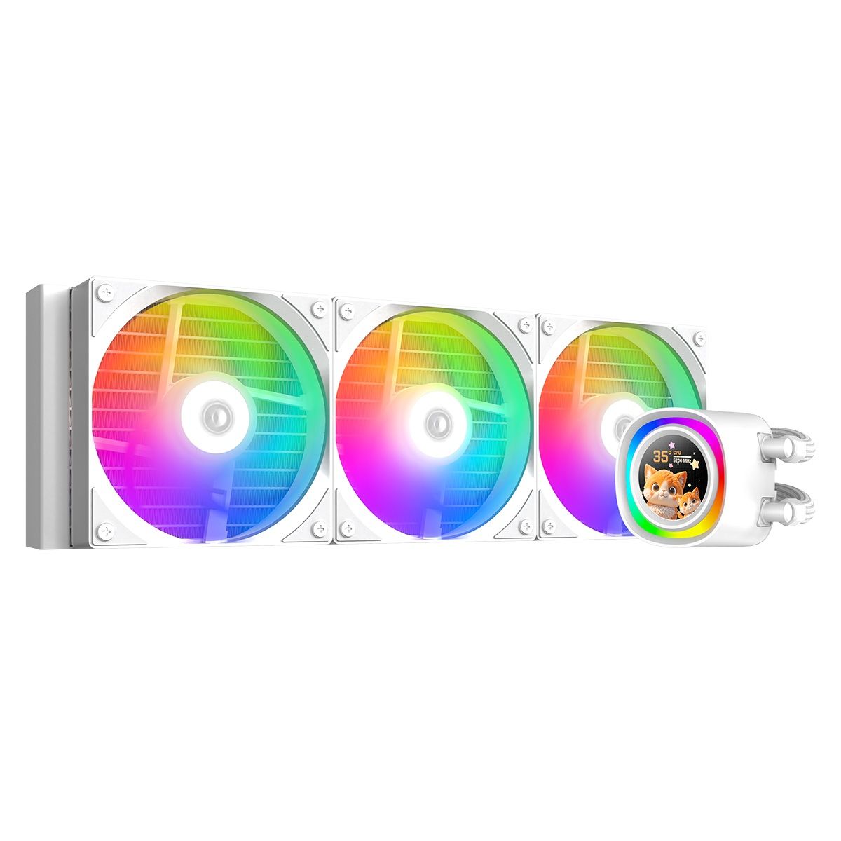 Вентилятор Cooler ID-Cooling FX360 LCD WHITE LCD SCREEN 350W/ all Intel/AMD