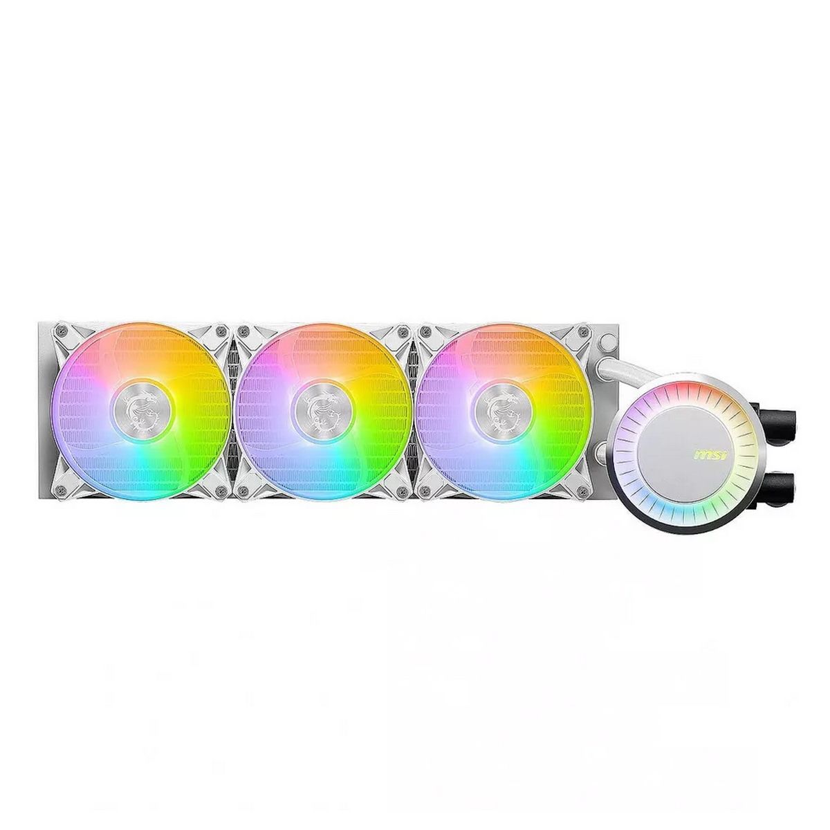 Жидкостная система охлаждения MSI MAG CORELIQUID E360 WHITE 3x ARGB Fan, ARGB Block, Color Box, Pall