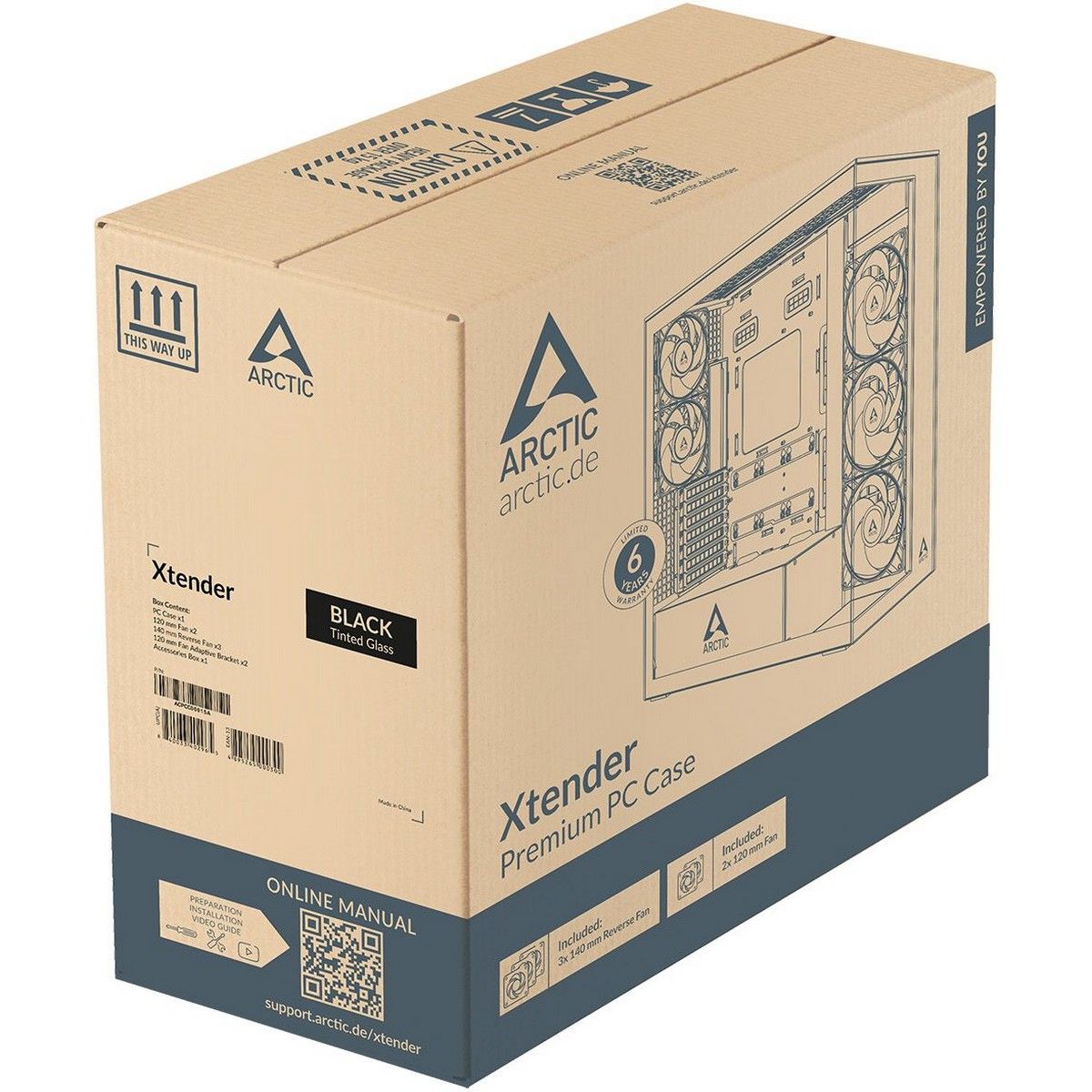 Корпус для ПК Arctic Cooling ARCTIC Xtender VG (Black) арт. ACPCC00016A