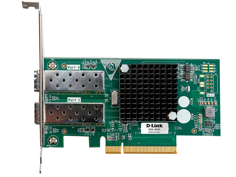 D-Link DXE-820S/A1A Сетевой PCI Express адаптер с 2 портами 10GBase-X SFP+