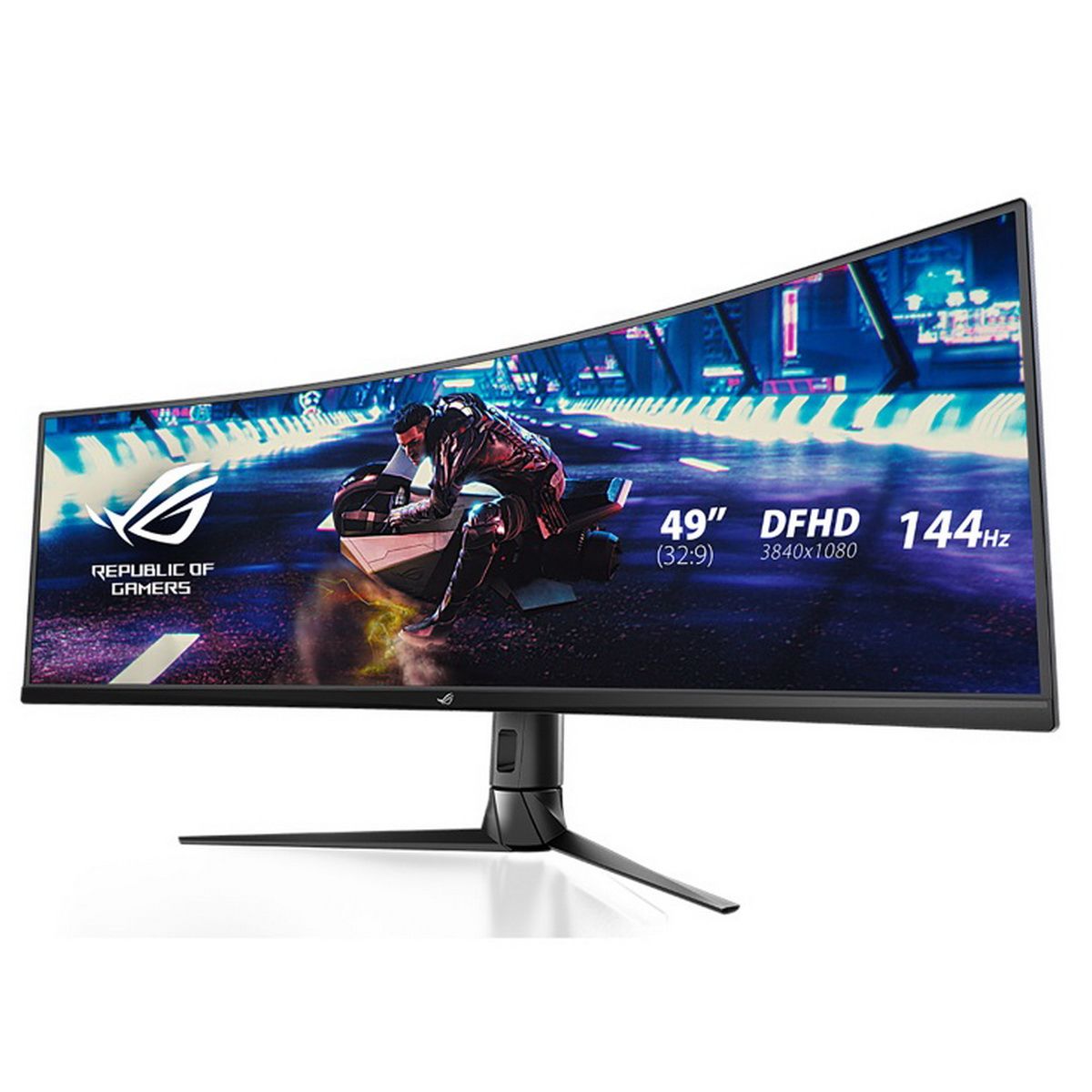 Монитор 49" XG49VQ VA 4K UHD(3840x2160) 144Hz DP 2xHDMI 2xUSB 4ms(GTG) 450cd/㎡ 32:9 Curved(1800
