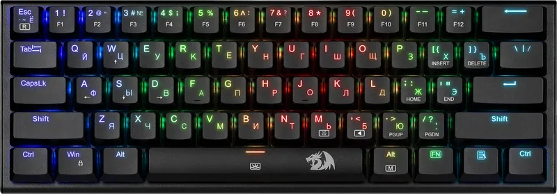 Механическая клавиатура Anivia RGB, тихая, 61 клавиш Redragon