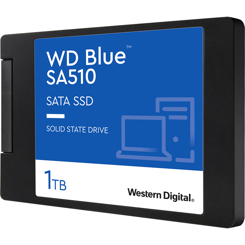 Твердотельный диск 250GB WD Blue, 2.5", SATA III, [R/W - 555/440 MB/s] 3D-NAND TLC
