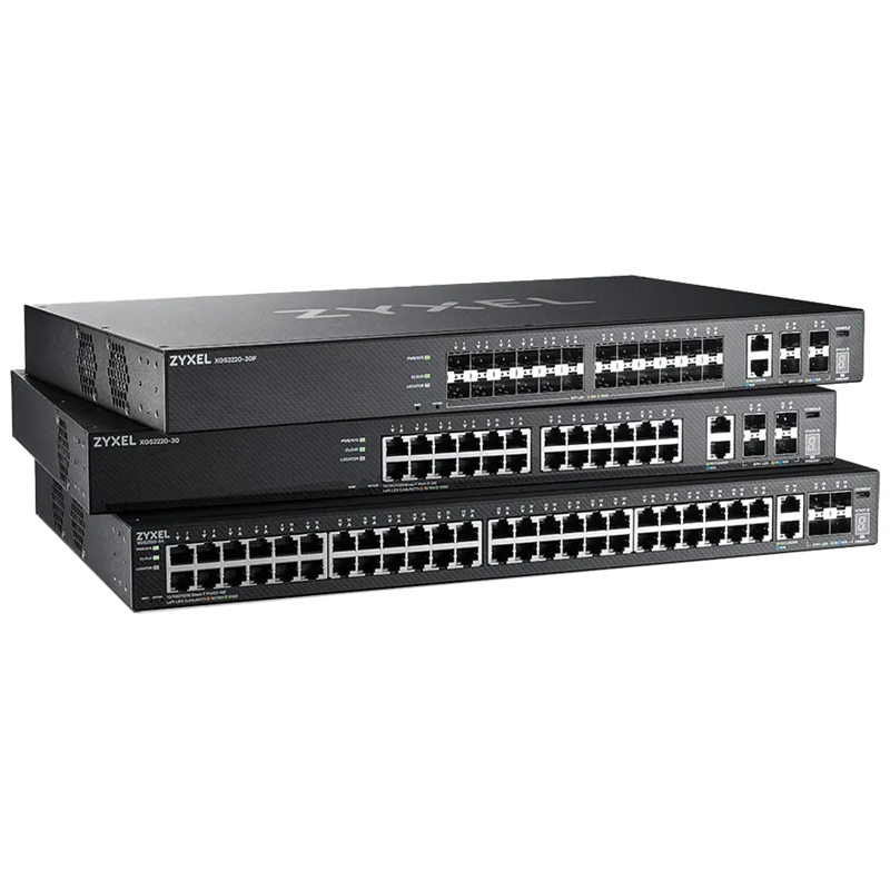 Коммутатор L3 Access коммутатор Zyxel NebulaFlex Pro XGS2220-54, rack 19", 48xRJ-45: 1G, 2xRJ-45: 1/