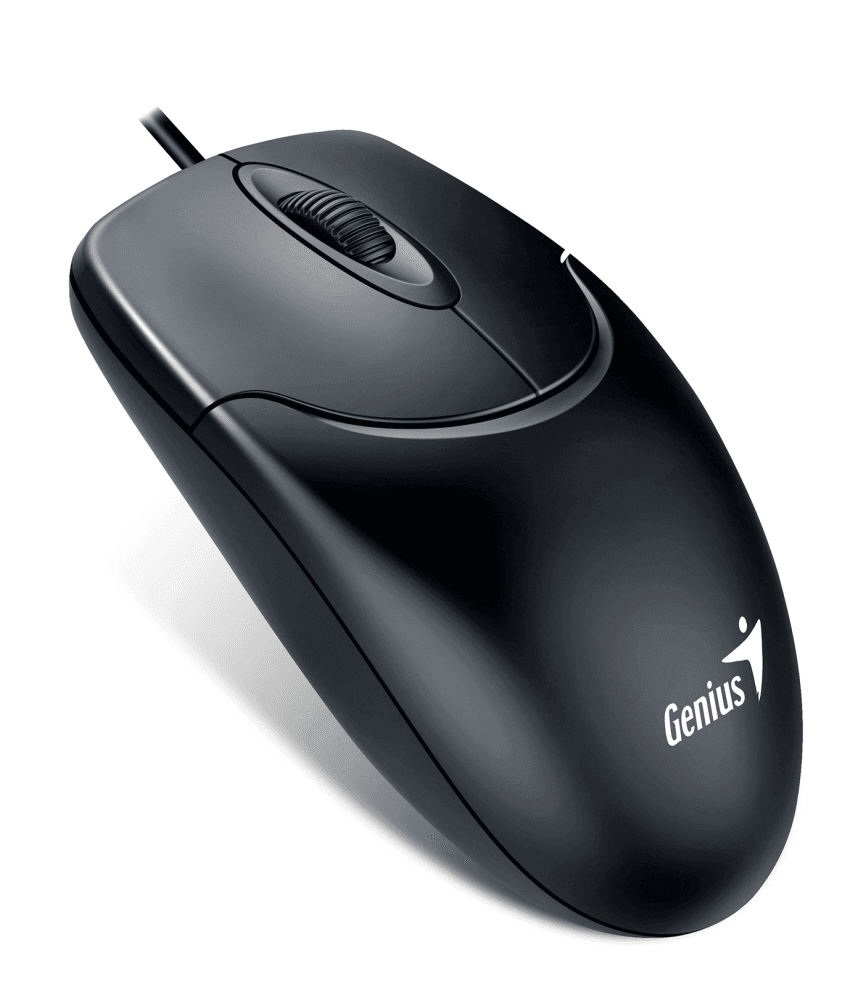 Мышь проводная Genius NetScroll 120 V2, оптическая, разрешение 1000 DPI, кабель 1.5 м, для правой/ле