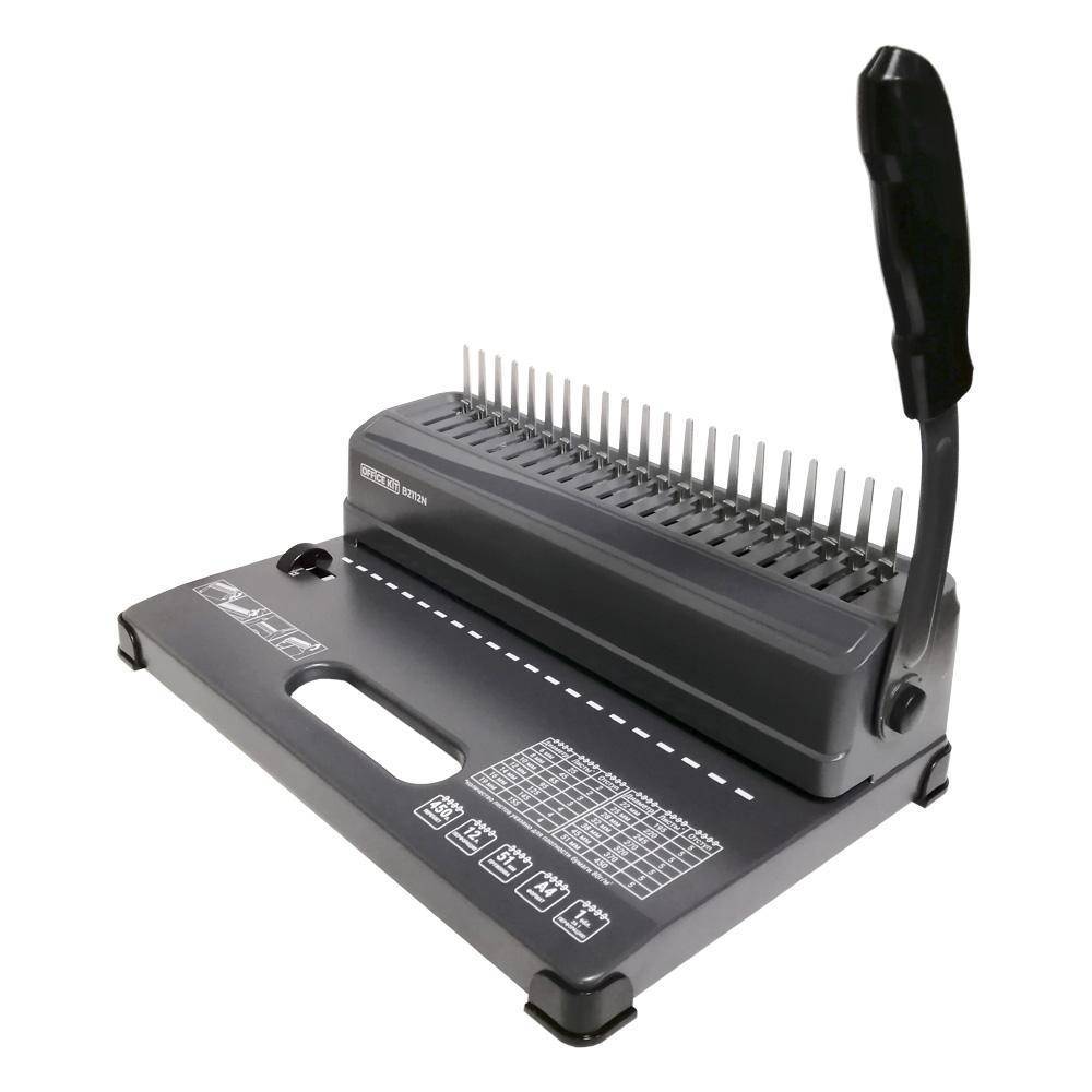 Переплетчик Office Kit B2112N / А5, А4 / на пластиковую пружину /сшивает до 450 лст. /перфорирует 12