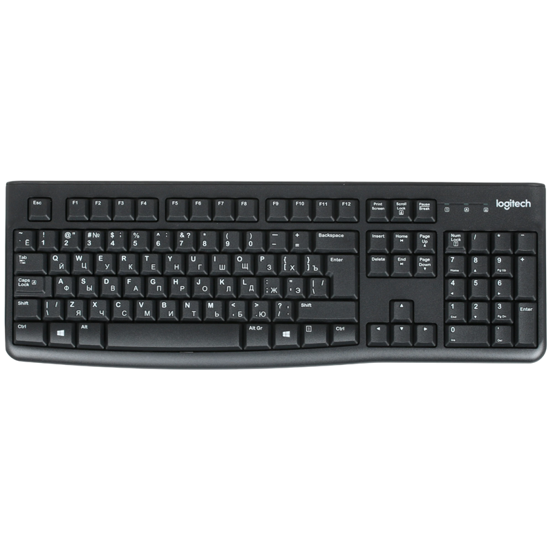 Клавиатура Logitech K120 черный USB (920-002522)