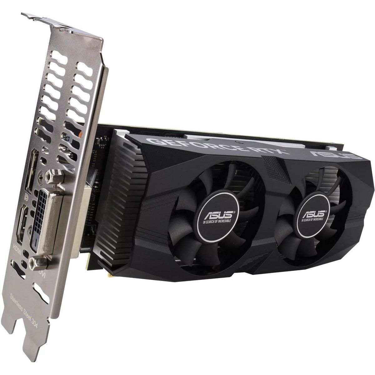 Видеокарта Asus PCI-E 4.0 RTX3050-O6G-LP-BRK NVIDIA GeForce RTX 3050 6Gb 96bit GDDR6 1507/14000 DVIx