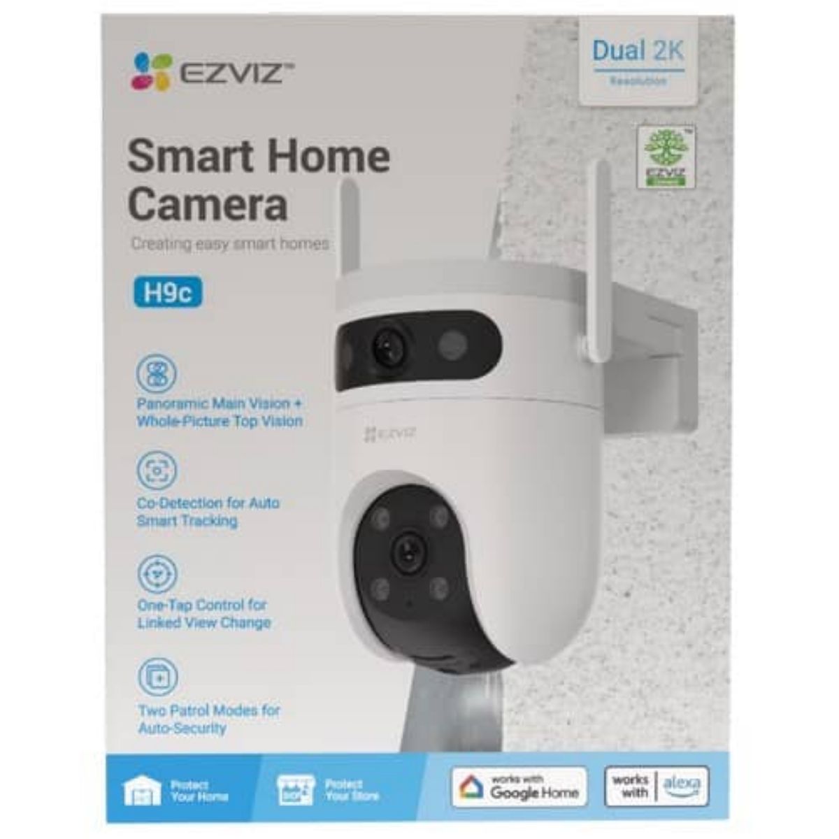 Умная домашняя Wi-Fi камера Ezviz H9C с двумя объективами по 3 Мп