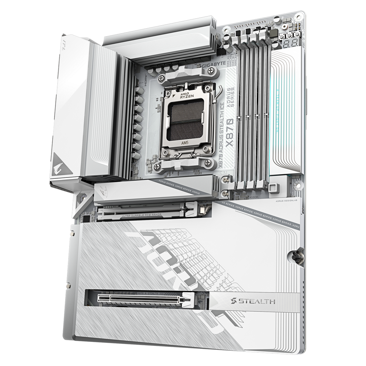 Материнская плата Gigabyte X870 AORUS STEALTH ICE, RTL
