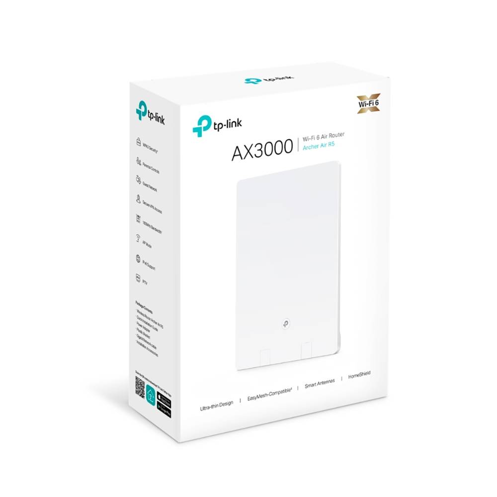 Роутер беспроводной TP-Link Archer Air R5 AX3000 10/100/1000BASE-TX белый