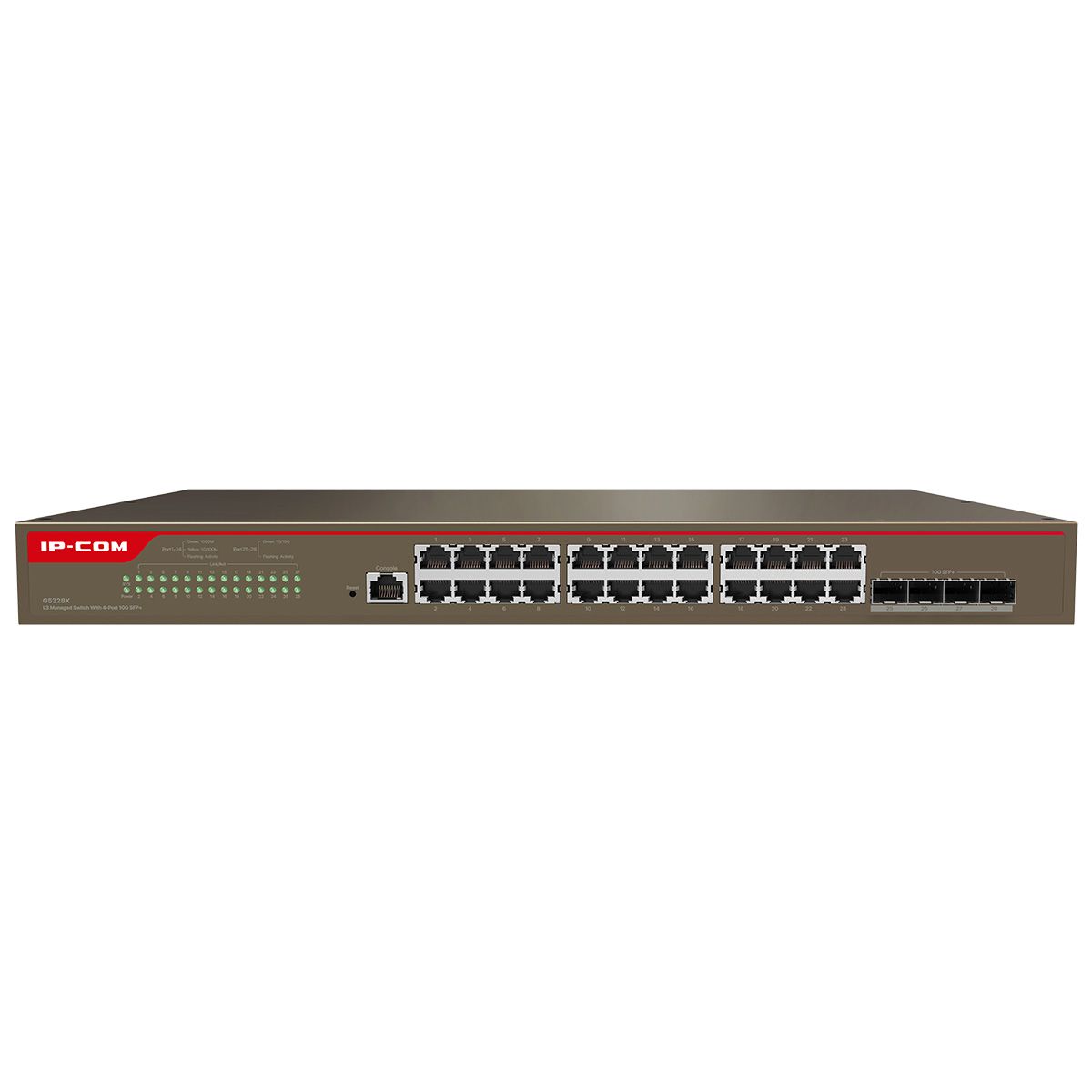 Коммутатор IP-Com G5328X (L3) 24x1Гбит/с 4xКомбо(10GBase-T/SFP+) 4SFP+ управляемый