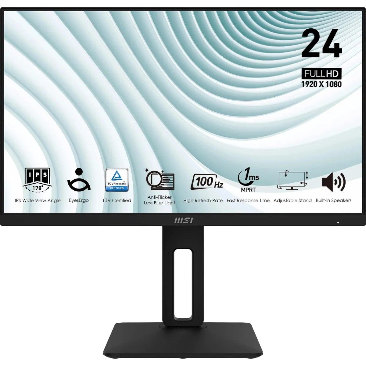 Монитор MSI 23.8" Pro MP242AP черный IPS LED 1ms 16:9 HDMI M/M HAS Piv 300cd 178гр/178гр 1920x1080 1