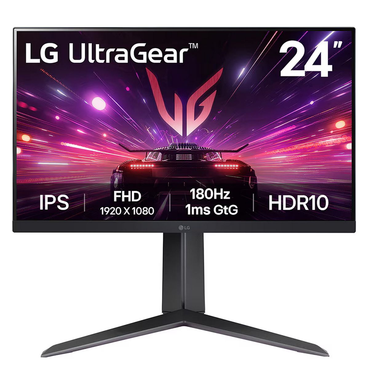 Монитор LG 23.8" UltraWide 24GS65F-B черный IPS LED 16:9 HDMI матовая HAS 300cd 178гр/178гр 1920x108