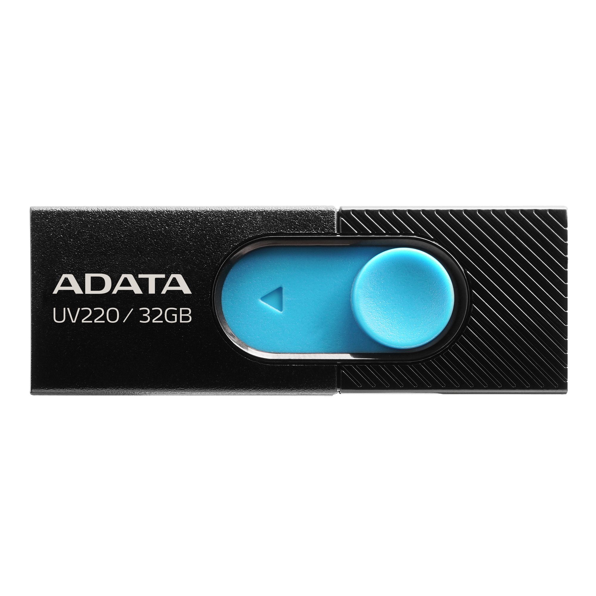 Флеш Диск A-Data 32Gb UV220 AUV220-32G-RBKBL USB2.0 черный/синий