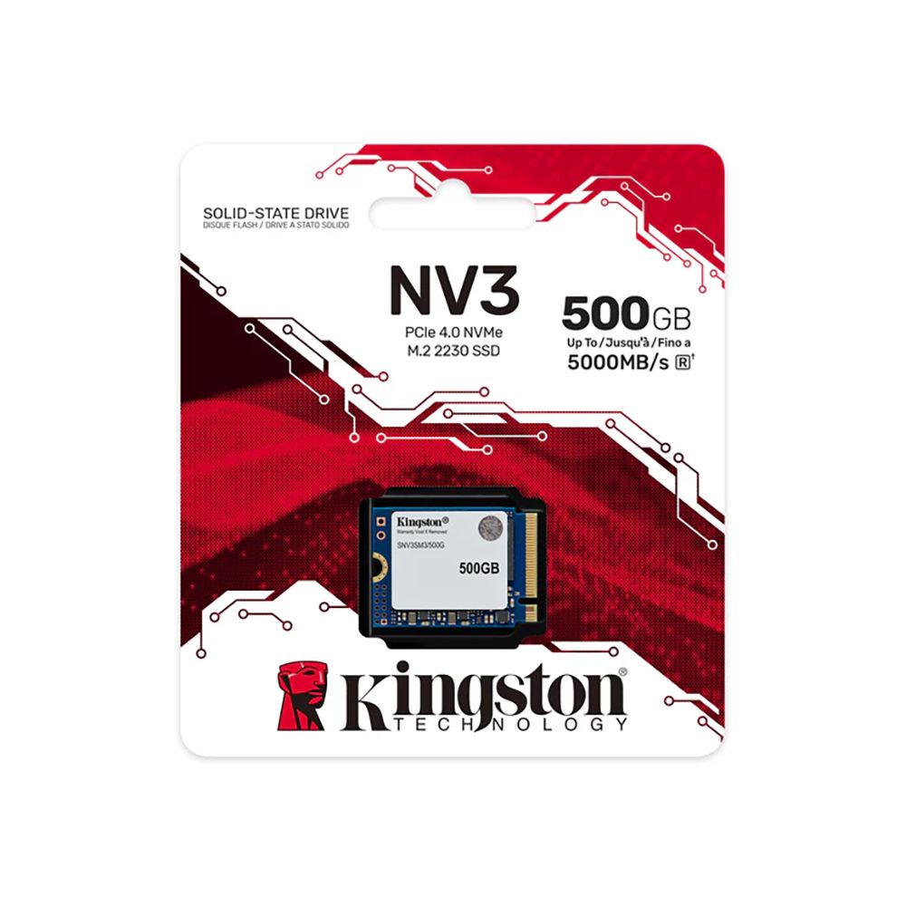 Накопитель SSD Kingston PCIe 4.0 x4 500GB SNV3SM3/500G NV3 M.2 2230