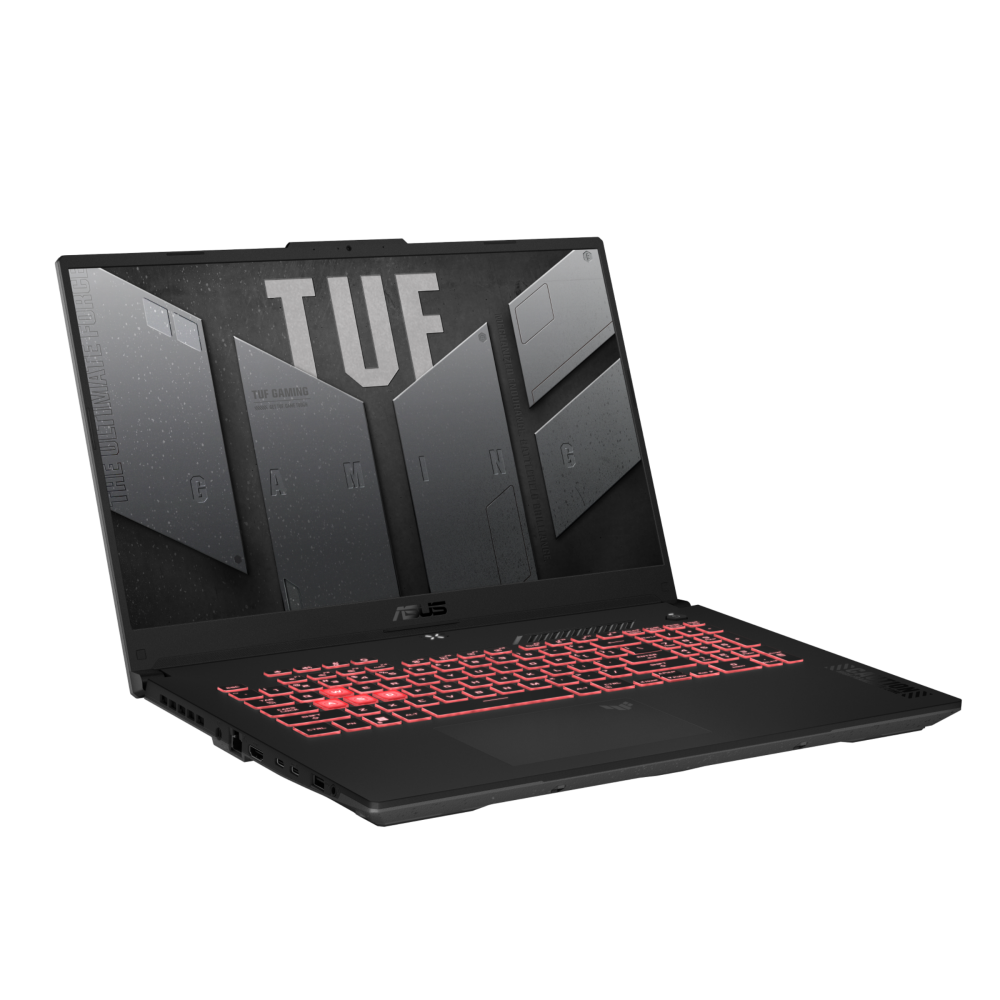 Ноутбук ASUS TUF Gaming A17 FA707NUG AMD Ryzen 7 7445HS/16Gb (D5)/SSD512Gb/RTX4050 6Gb (115W)/17.3"/IPS/FHD/1920x1080/144Hz/NoOS/RJ-45/Mecha Gray/2.6kg