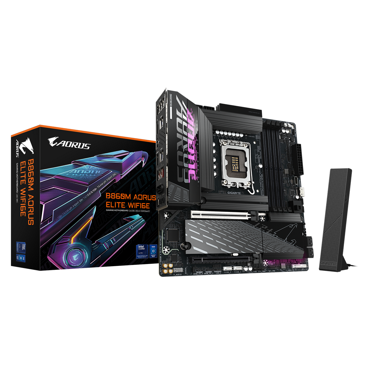 Материнская плата Gigabyte B860M AORUS ELITE WIFI6E, RTL