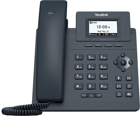 Телефон IP Yealink SIP-T30P без блока питания черный (SIP-T30P WITHOUT PSU)