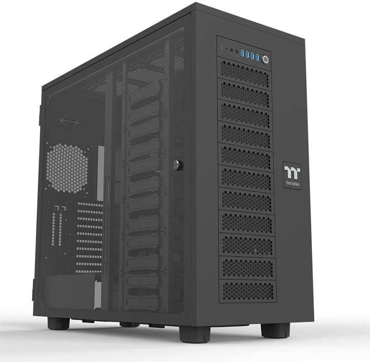 Корпус Thermaltake AX700 Glass черный без БП XL-ATX 18x120mm 18x140mm 2x200mm 4xUSB3.0 audio bott PS