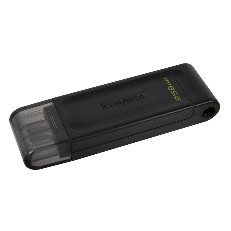 Флеш Диск Kingston 256GB DataTraveler 70 Type-C DT70/256GB USB3.0 черный