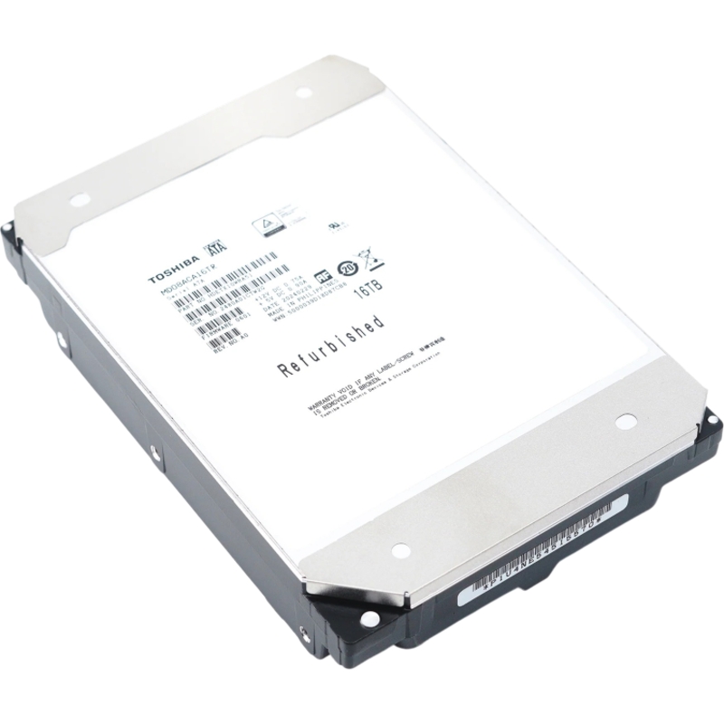 Жесткий диск Toshiba MD08 SATA3 16Tb 3.5" 7200 512Mb OFFICIAL RECERTIFIED 1 year warranty (replaceme