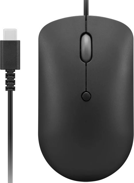 Мышь Lenovo 400 черный оптическая 2400dpi USB-C 3but (GY51D20875)