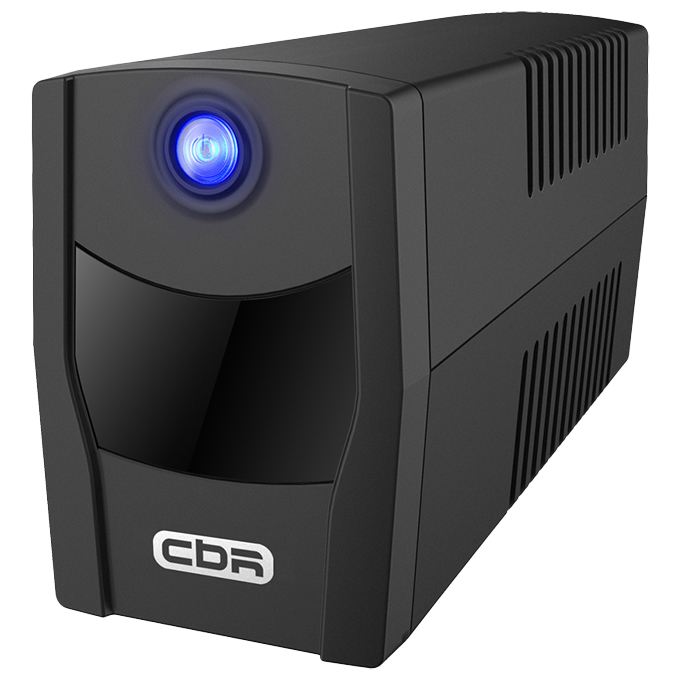 ИБП CBR [QTM-650T-4I-LCUC] Line Interactive  650VA/360W 7Ah12V 4 x С13, HID-USB, RJ45/11