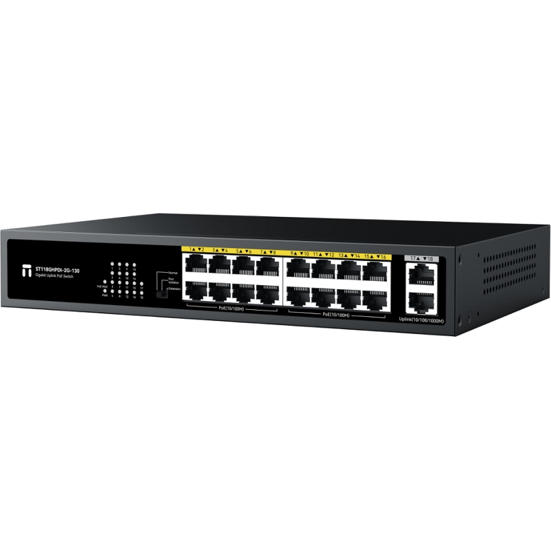 Коммутатор Netis 16FE PoE+2GE Uplink PoE Switch