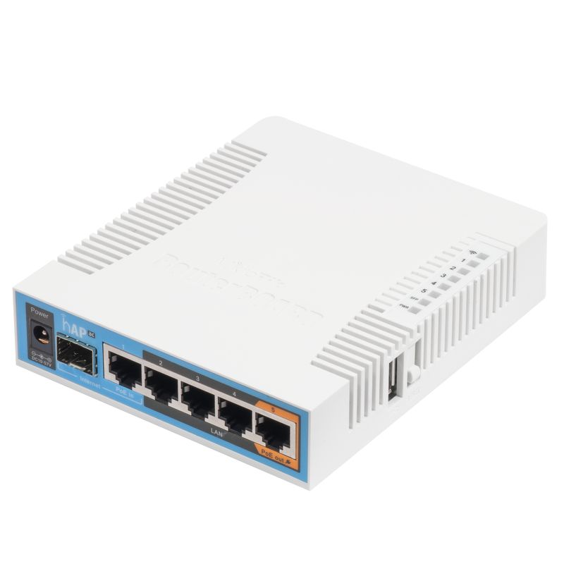 Роутер беспроводной MikroTik hAP ac (RB962UIGS-5HACT2HNT) AC1750 10/100/1000BASE-TX/SFP белый