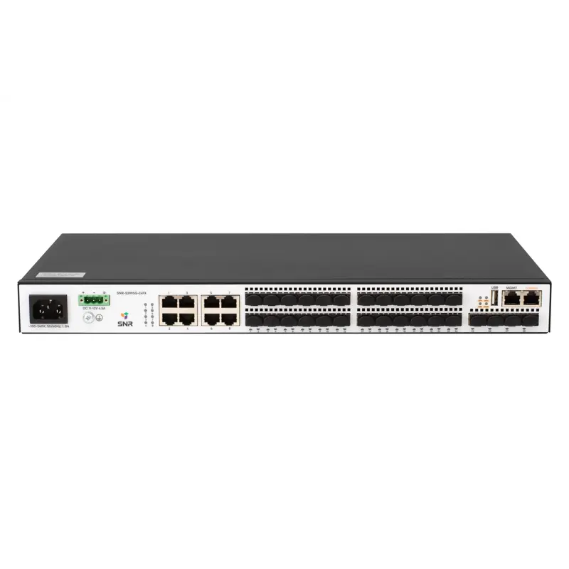 Коммутатор SNR SNR-S2995G-24FX (L3) 8x1Гбит/с 8xКомбо(1000BASE-T/SFP) 16SFP 4SFP+ управляемый