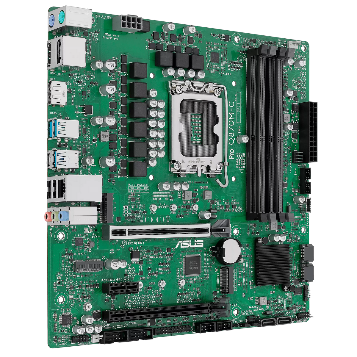 Материнская плата Asus PRO Q870M-C-CSM Soc-1851 Intel Q870 4xDDR5 mATX AC`97 8ch(7.1) GbLAN RAID+HDM