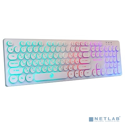 Dialog Gan-Kata Клавиатура KGK-16U WHITE - игровая с RGB-подсветкой, USB, белая 