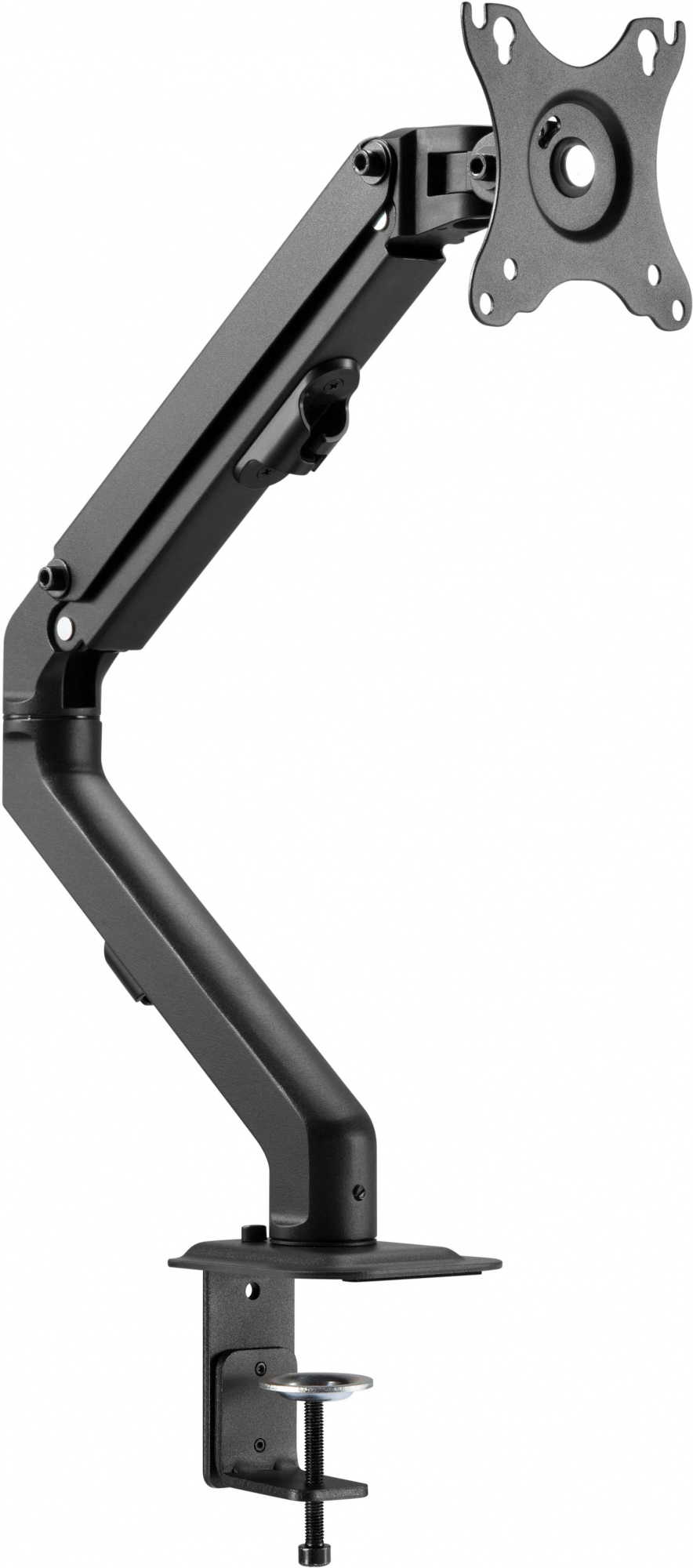 Кронштейн для мониторов Ultramounts UM728 черный 17"-27" макс.7кг крепление к столешнице поворот и н