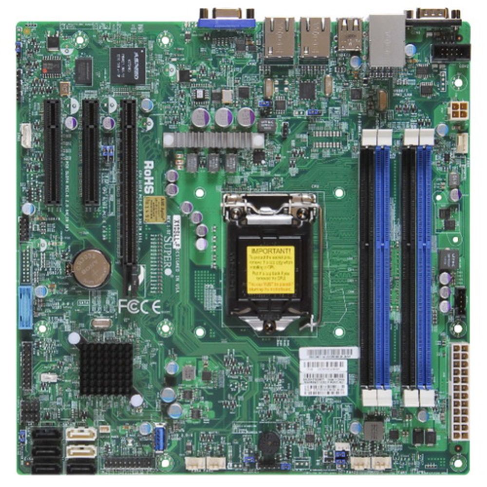 Материнская плата SuperMicro MBD-X10SLL-F-O, RTL {5} Micro-ATX LGA 1150 Intel® C222 Express PCH 2 SA