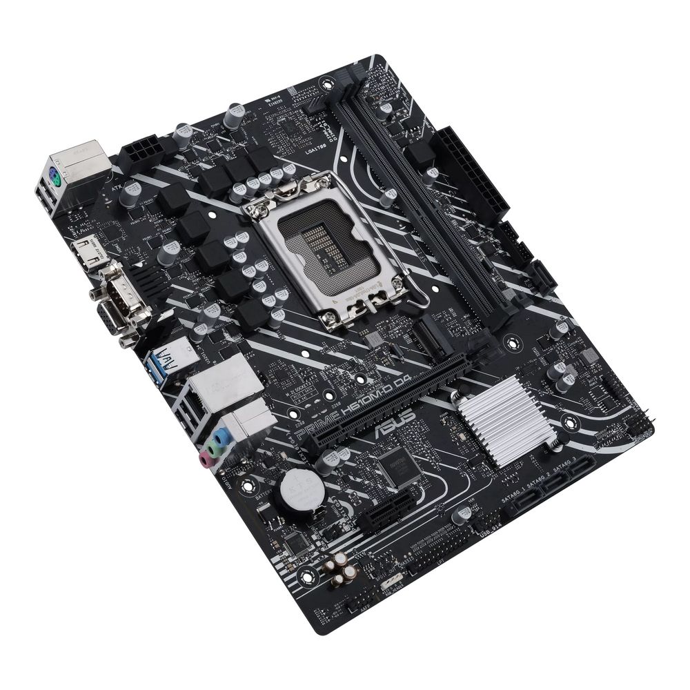 Материнская плата Asus PRIME H610M-D D4 Soc-1700 Intel H610 2xDDR4 mATX AC`97 8ch(7.1) GbLAN+VGA+HDM