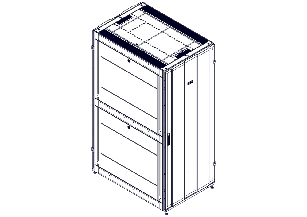 Шкаф серверный Systeme Electriс (UR3380) напольный 42U 800x1200мм пер.дв.перфор. задн.дв.перфор. 4 б