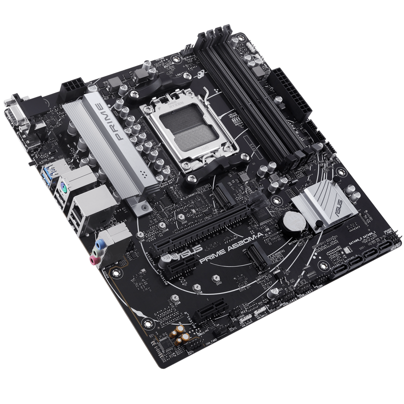 Материнская плата Asus PRIME A620M-A-CSM Socket AM5 AMD A620 4xDDR5 mATX AC`97 8ch(7.1) GbLAN RAID+V