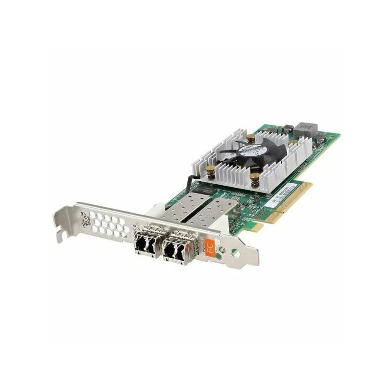 адаптер Qlogic QLE2672 16Gb Dual Port FC HBA, x8 PCIe, SR LC multi-mode optic, LP + FH, transivers i