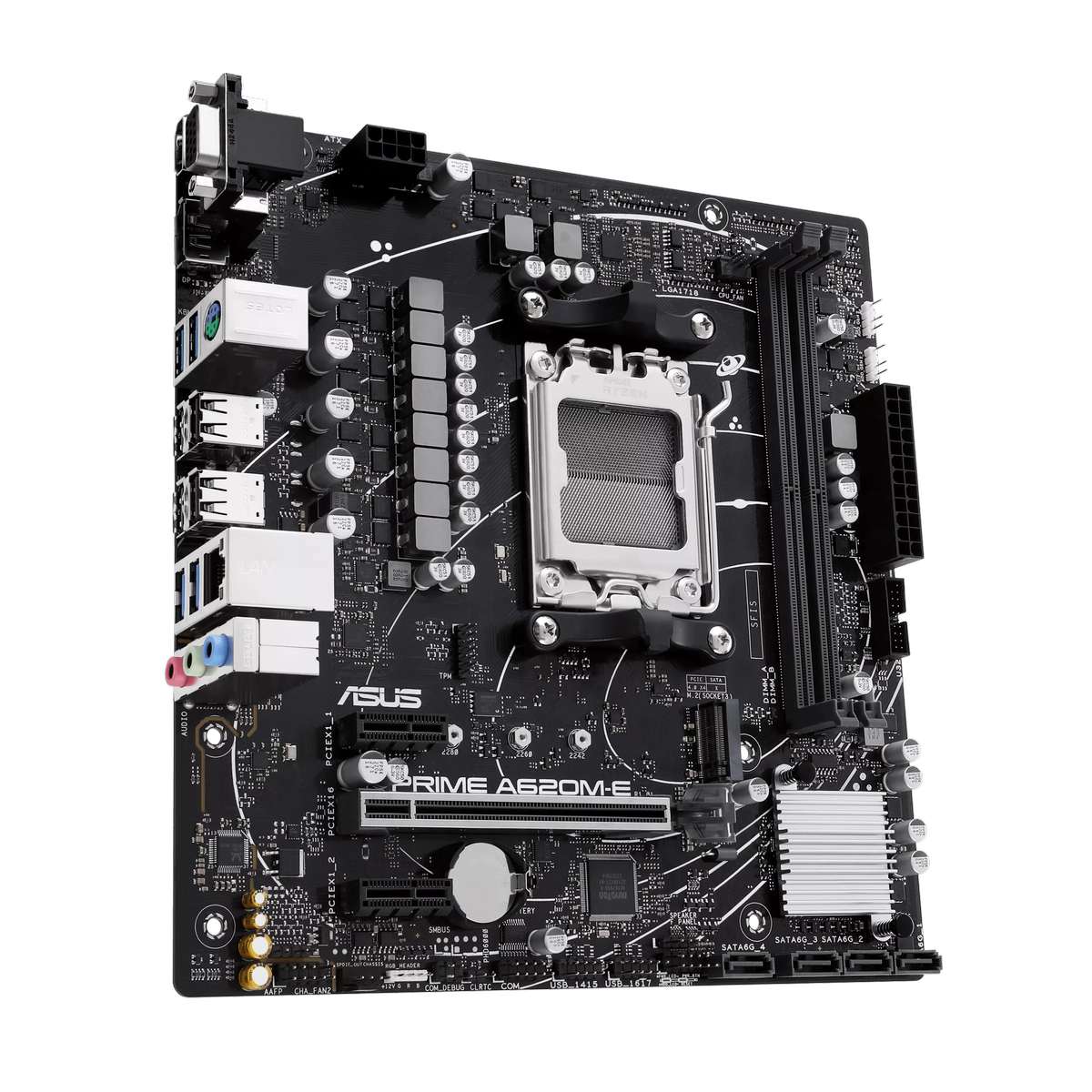 Материнская плата Asus PRIME A620M-E-CSM Socket AM5 AMD A620 2xDDR5 mATX AC`97 8ch(7.1) GbLAN RAID+V