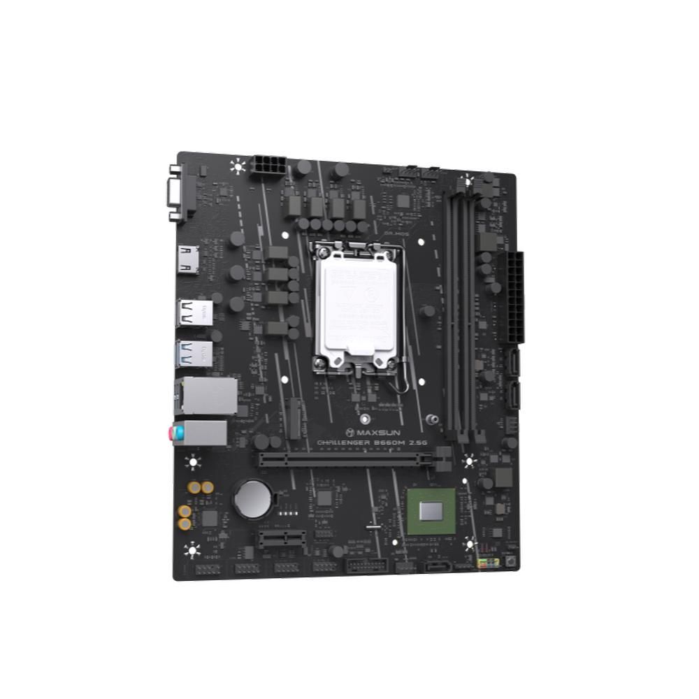 Материнская плата Maxsun MS-Challenger B660M 2.5G B660, LGA1700, 2*DDR4, 1*PCIEx16, 1*PCIEx1, 1*M.2,